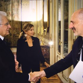 Prof. Massetti e il Presidente Mattarella